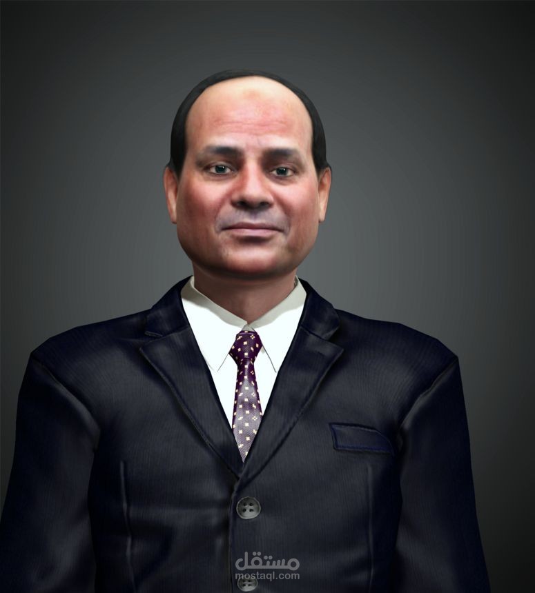 الرئيس السيسي نموذج ثلاثي الابعاد