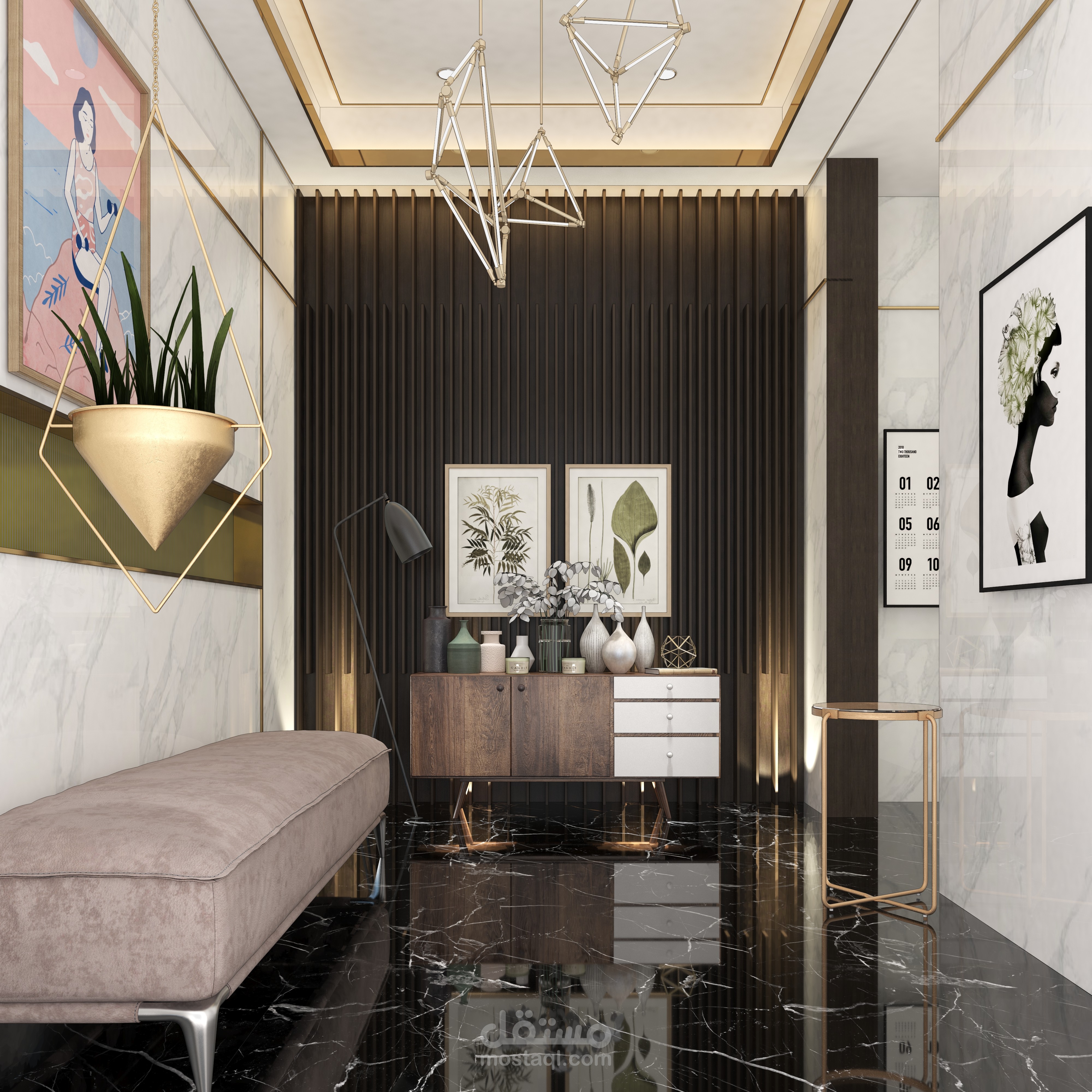 مدخل شقه سكنيه