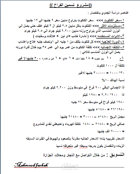 دراسات جدوي