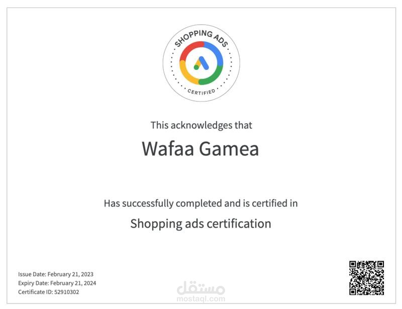 Google Shopping Ads Certification