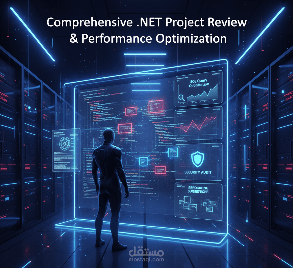 مراجعة وتحسين أداء مشروع .NET قائم (Code Review & Optimization)