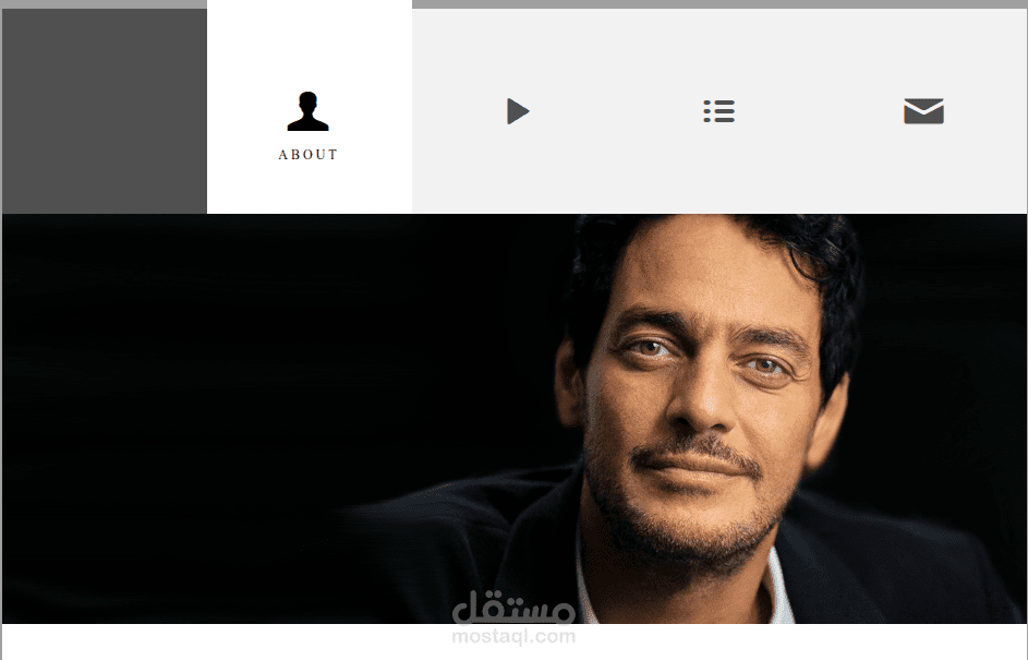 تصميم موقع الفنان خالد ابوالنجا