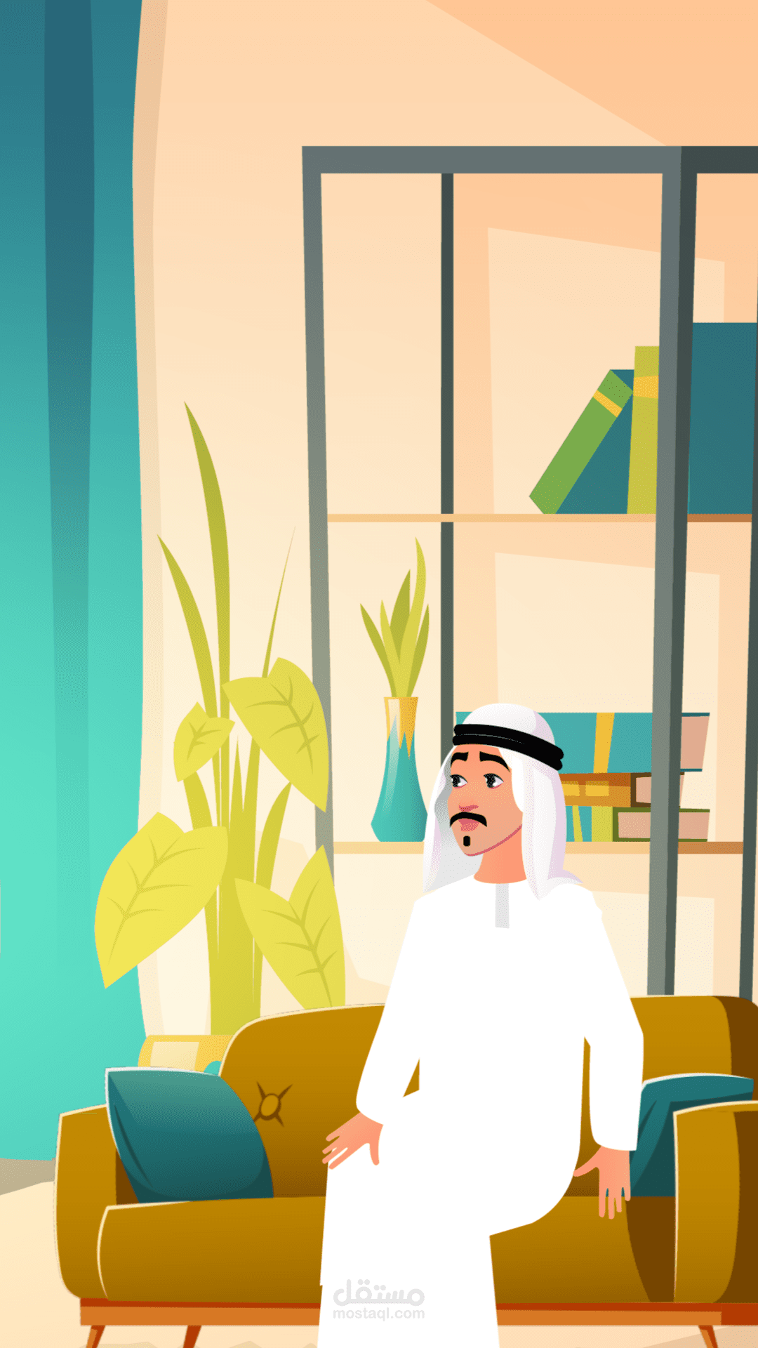 موشن جرافيك لشركة ديكور مقاس السناب شات والانستغرام