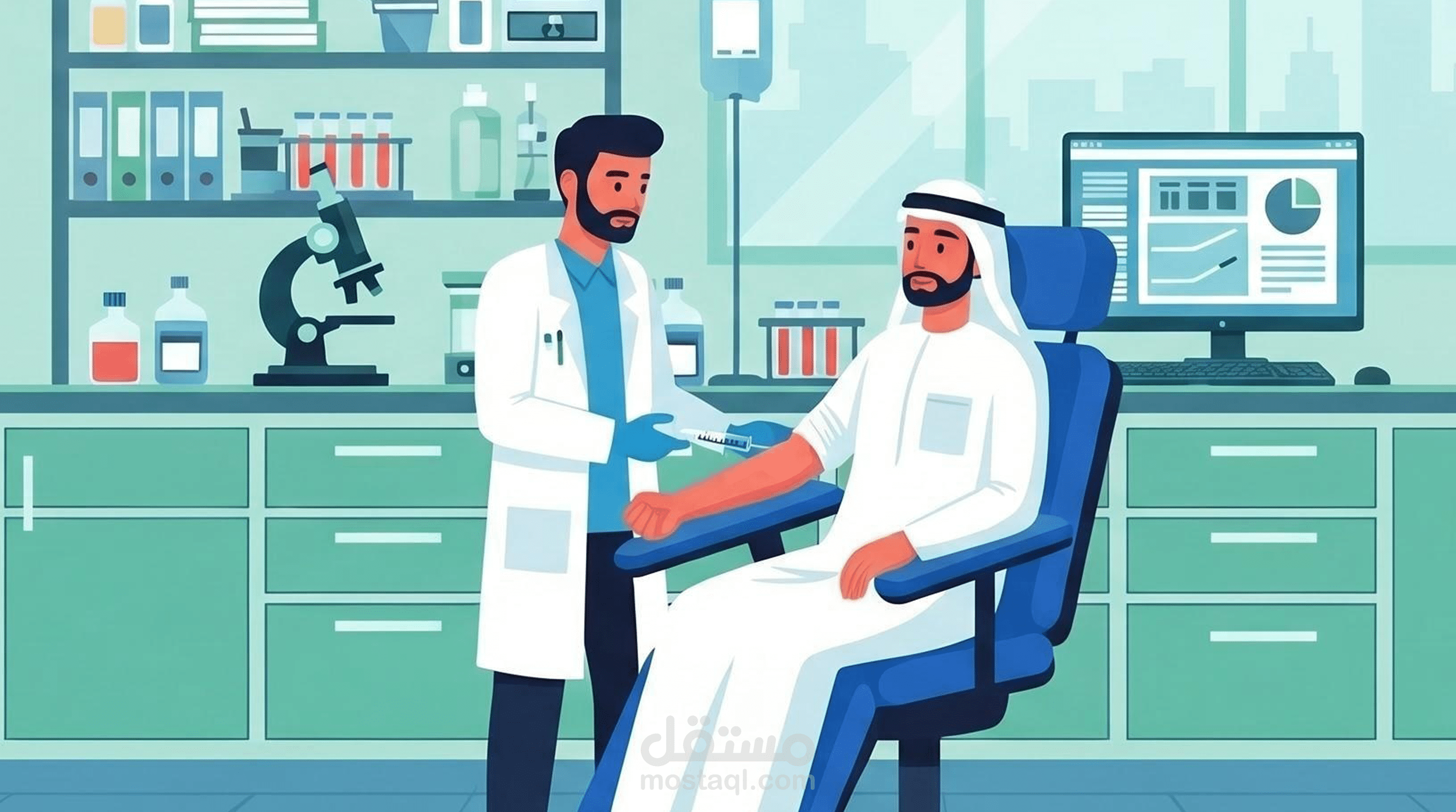 فيديو موشن جرافيك لمركز تحاليل طبية