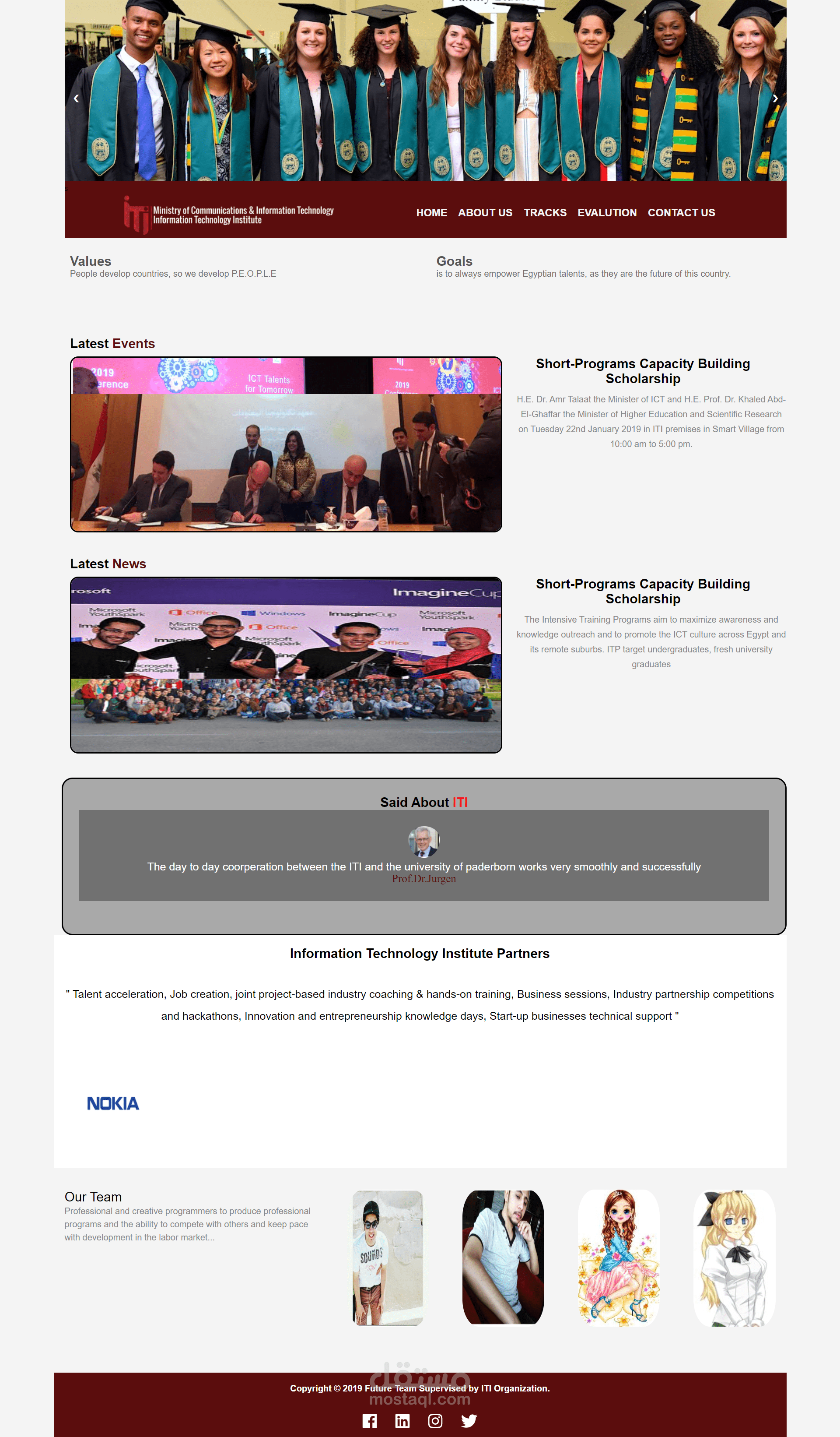 Website for ITItracks