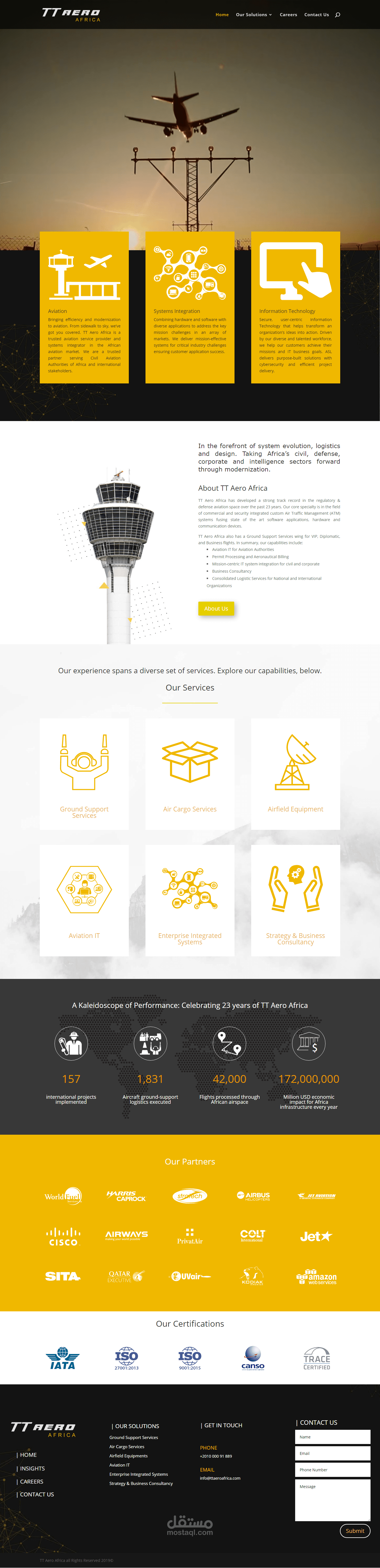 TT Aero Africa website