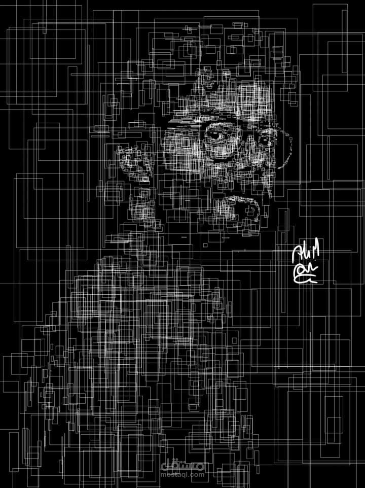 رسم بالمربعات