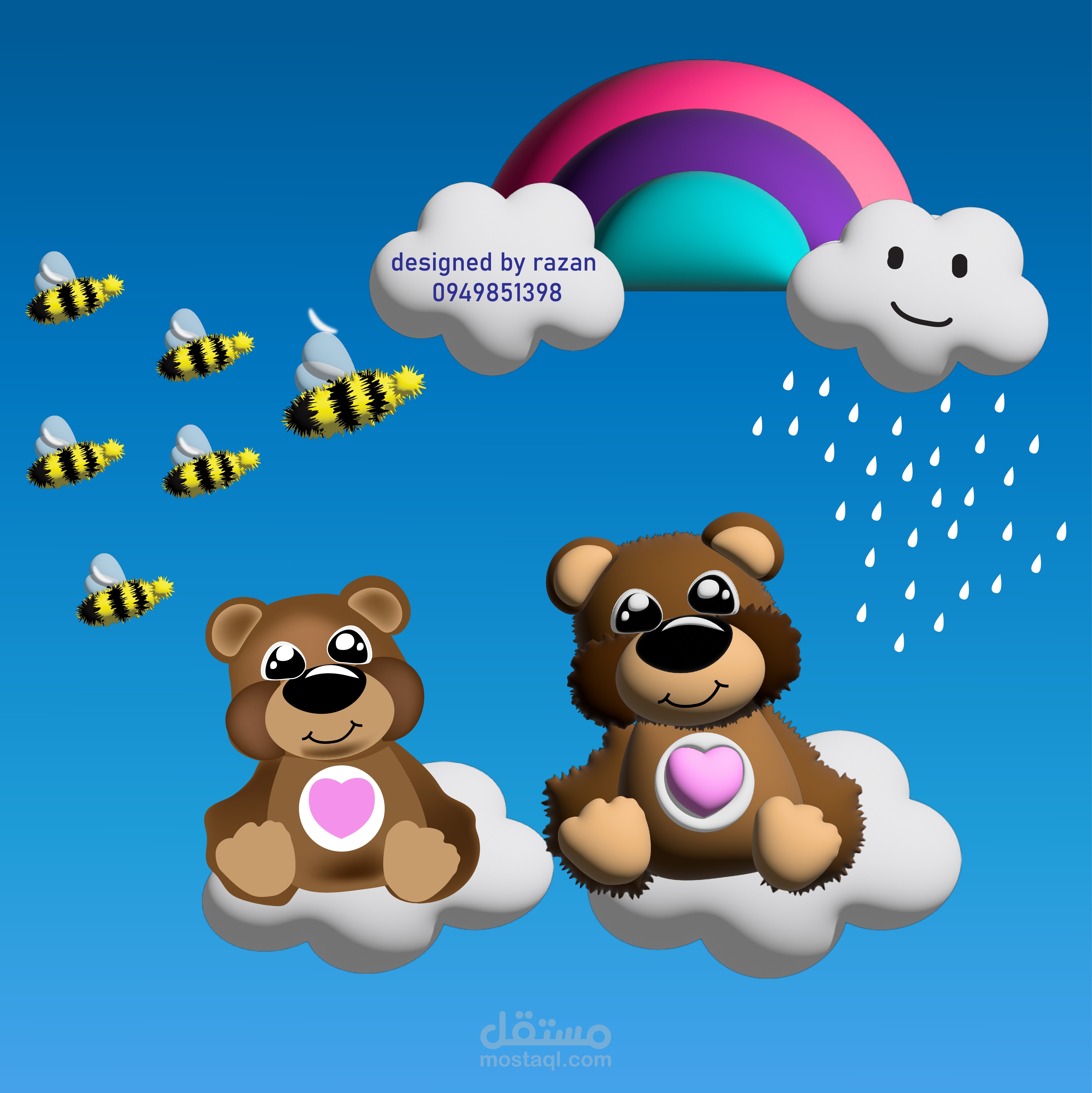تصميم و رسم شخصيات كرتونية