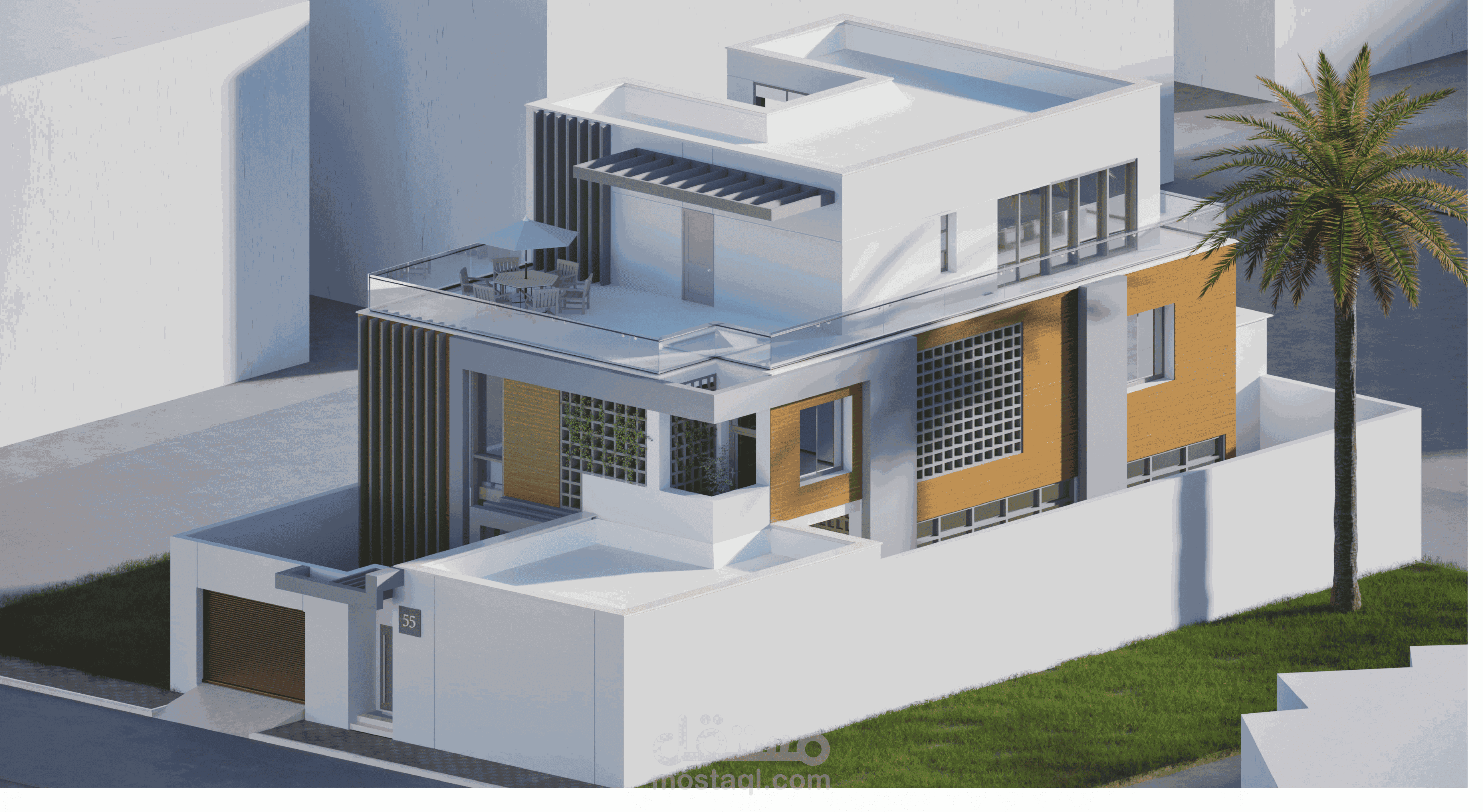 عمل model لفيلا و عمل  مخططاتها