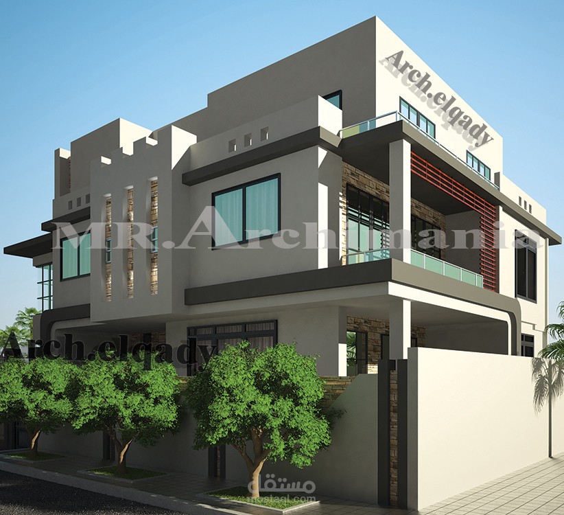 exterior design privet villa