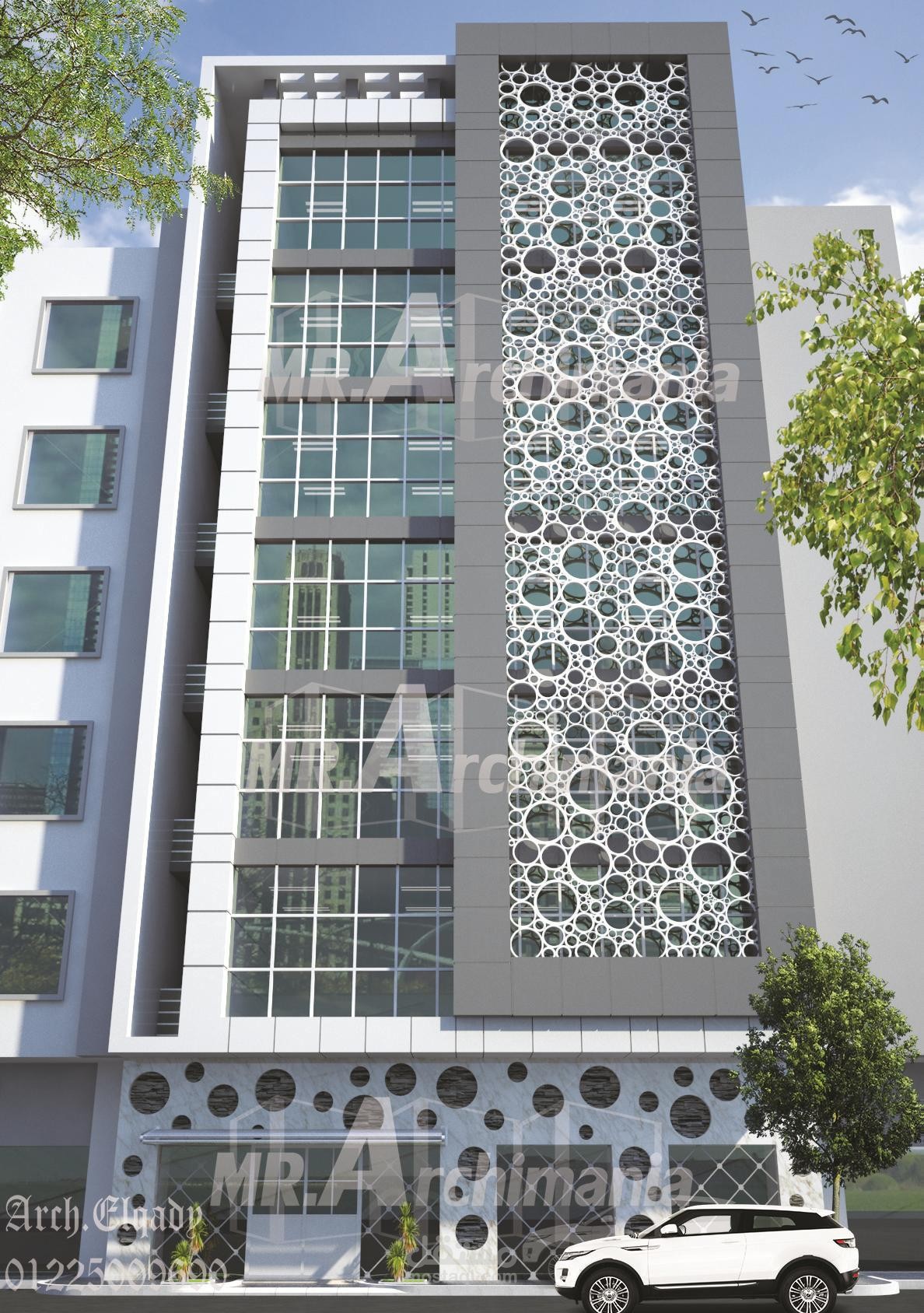 تصميم خارجي واجهات فندق خليفة المهري بسلطنة عمان