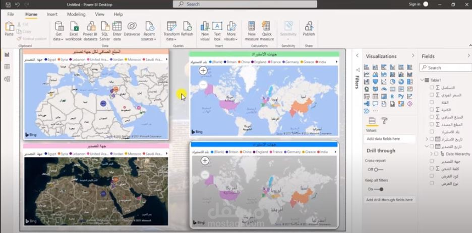 تحليل البيانات بواسطة برامج تطوير ذكاء الاعمال كـ power bi