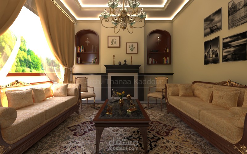 تصميم داخلي غرفة معيشة
