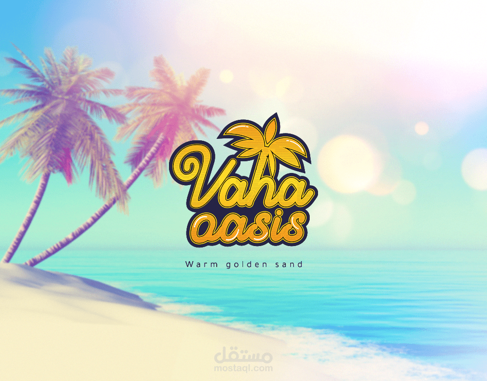 Vaha oasis : هوية بصرية لمنتجع سياحي