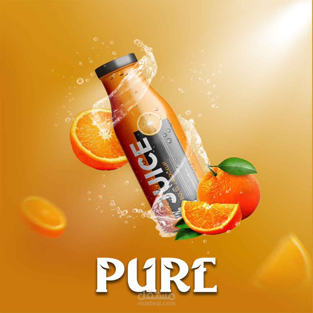 تصميم سوشيال ميديا (عصير طبيعي)