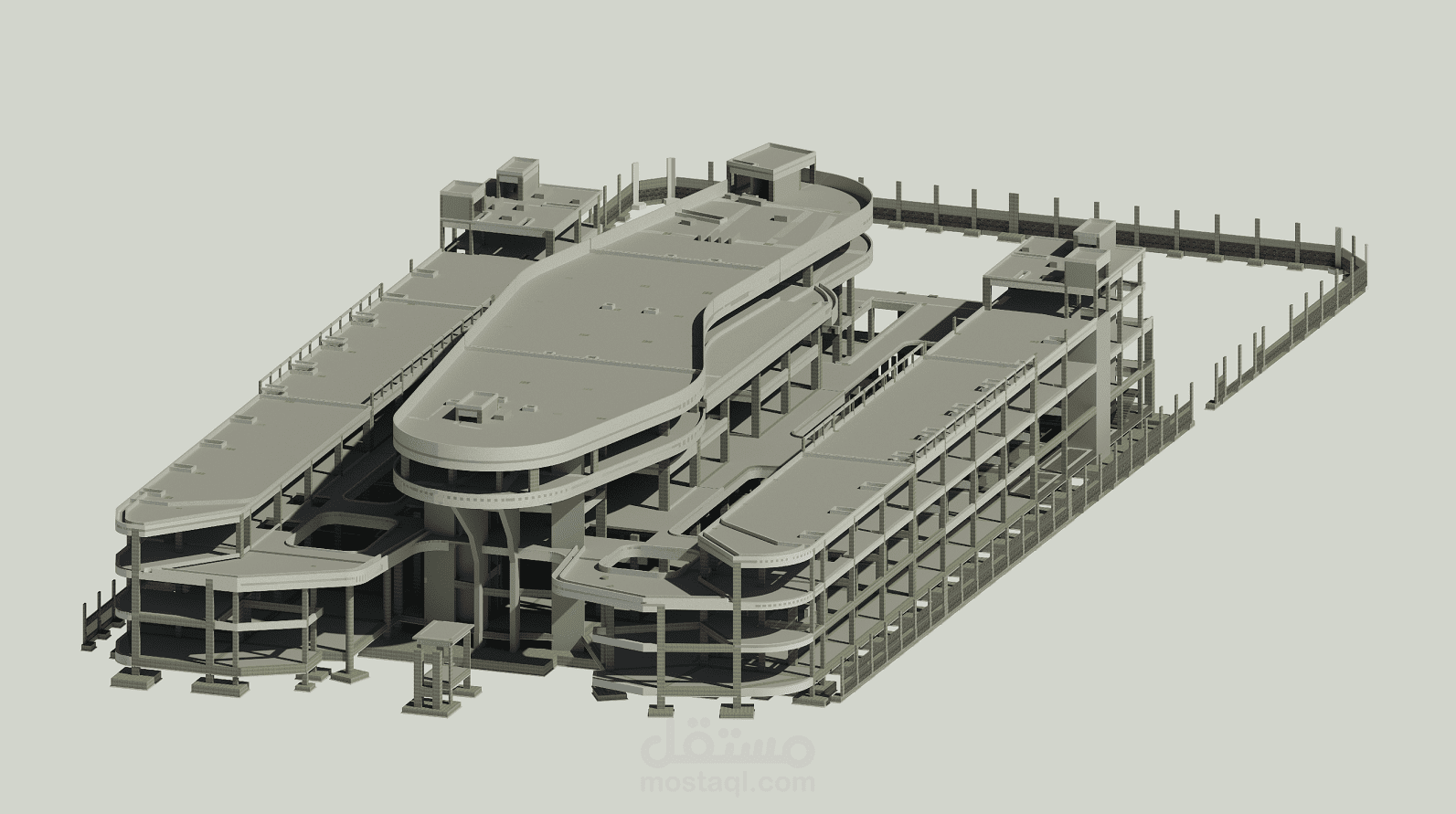 إعداد نموذج BIM ولوحات الشوب دروينج الإنشائية لمشروع Carplex – جدة
