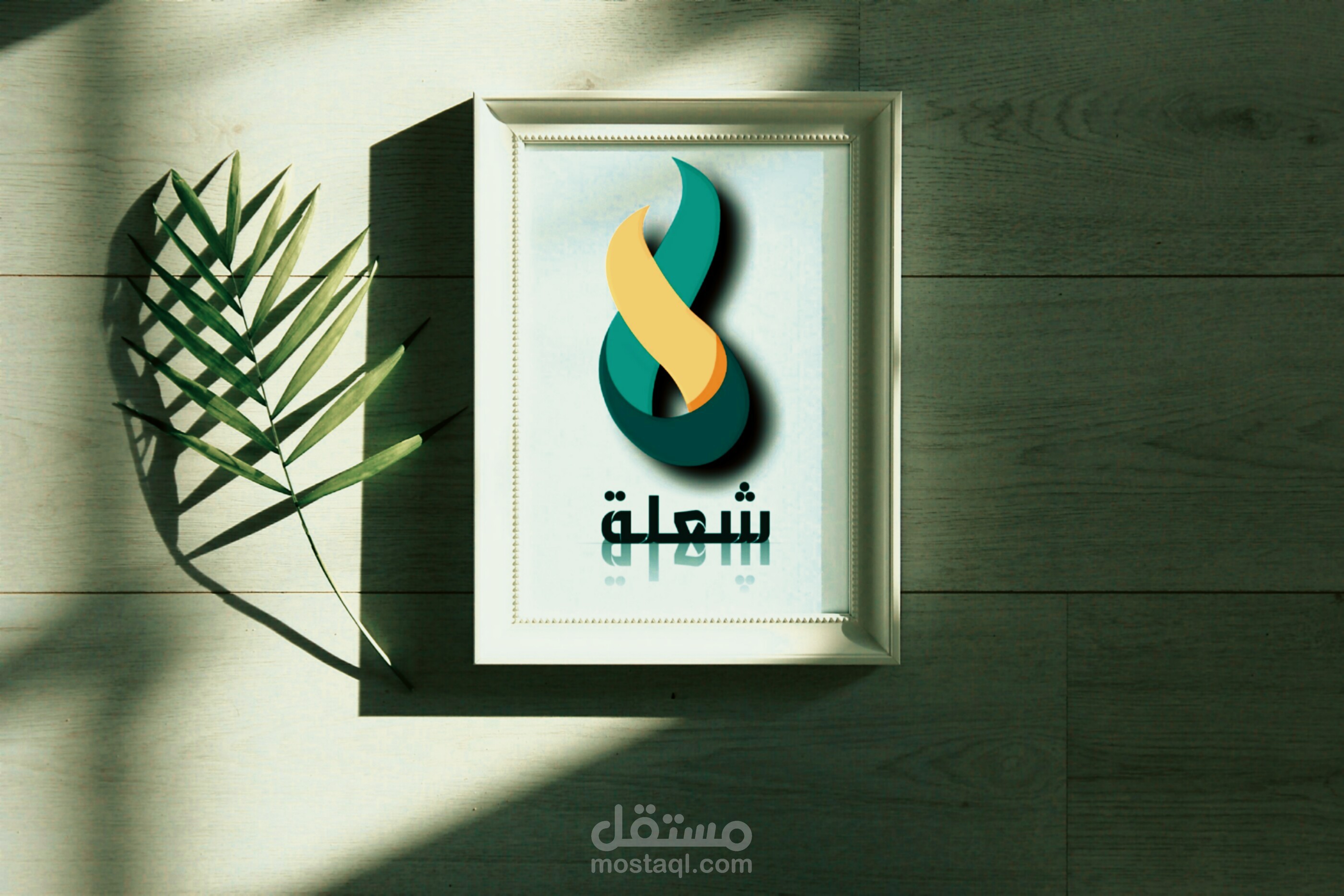 مثال عن شعار شعلة صممته بنفسي logo chou3la