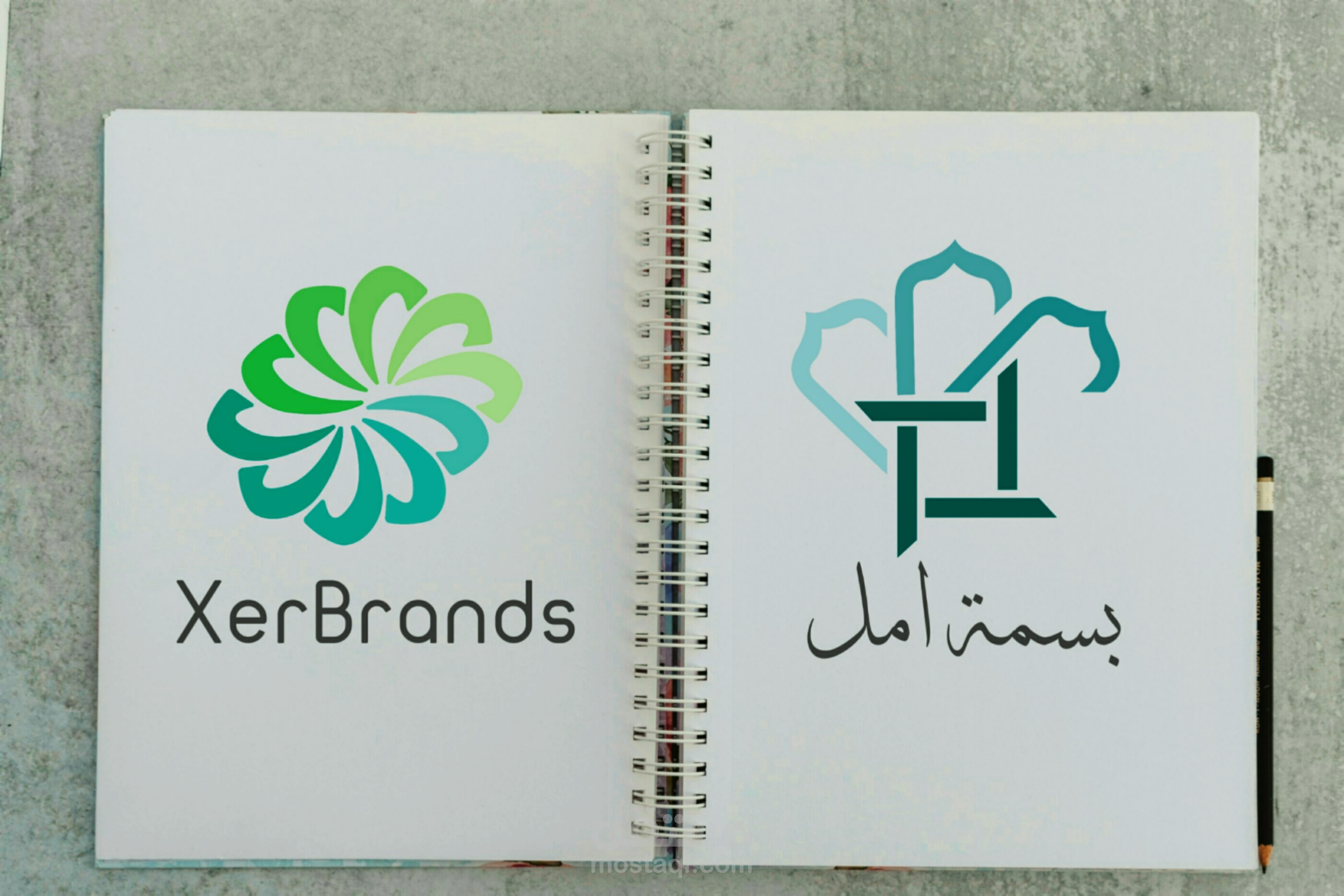 مثال عن شعار صنعته بنفسي logo