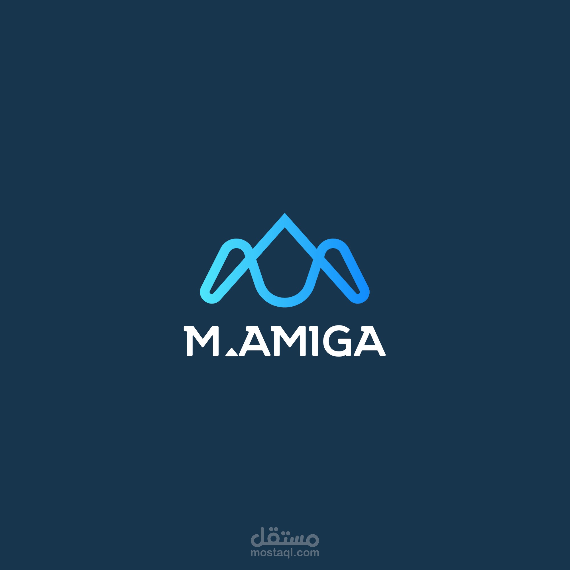 تصميم شعار شركة M.Amiga للالكترونيات