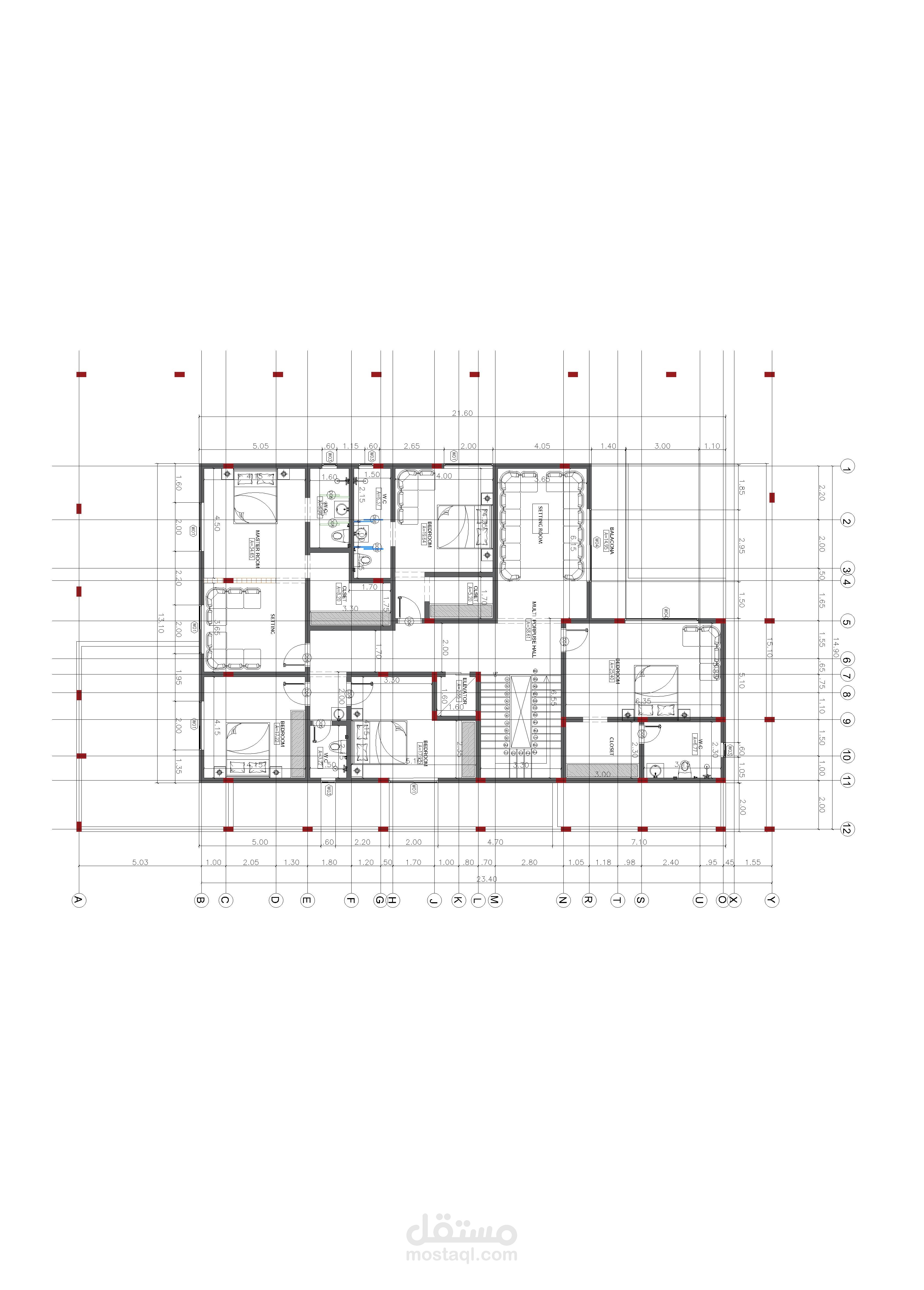 تصميم  عمارة سكنية
