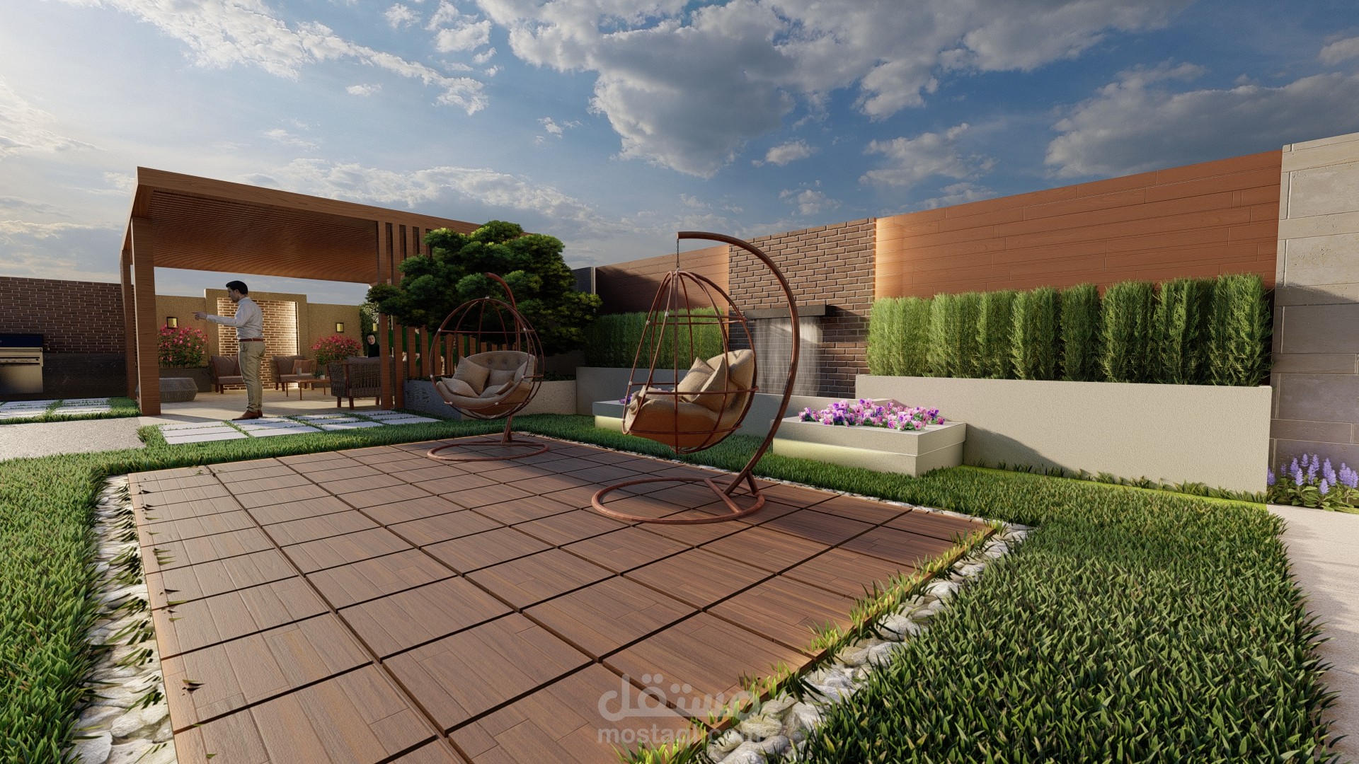 تصميم حديقة منزل