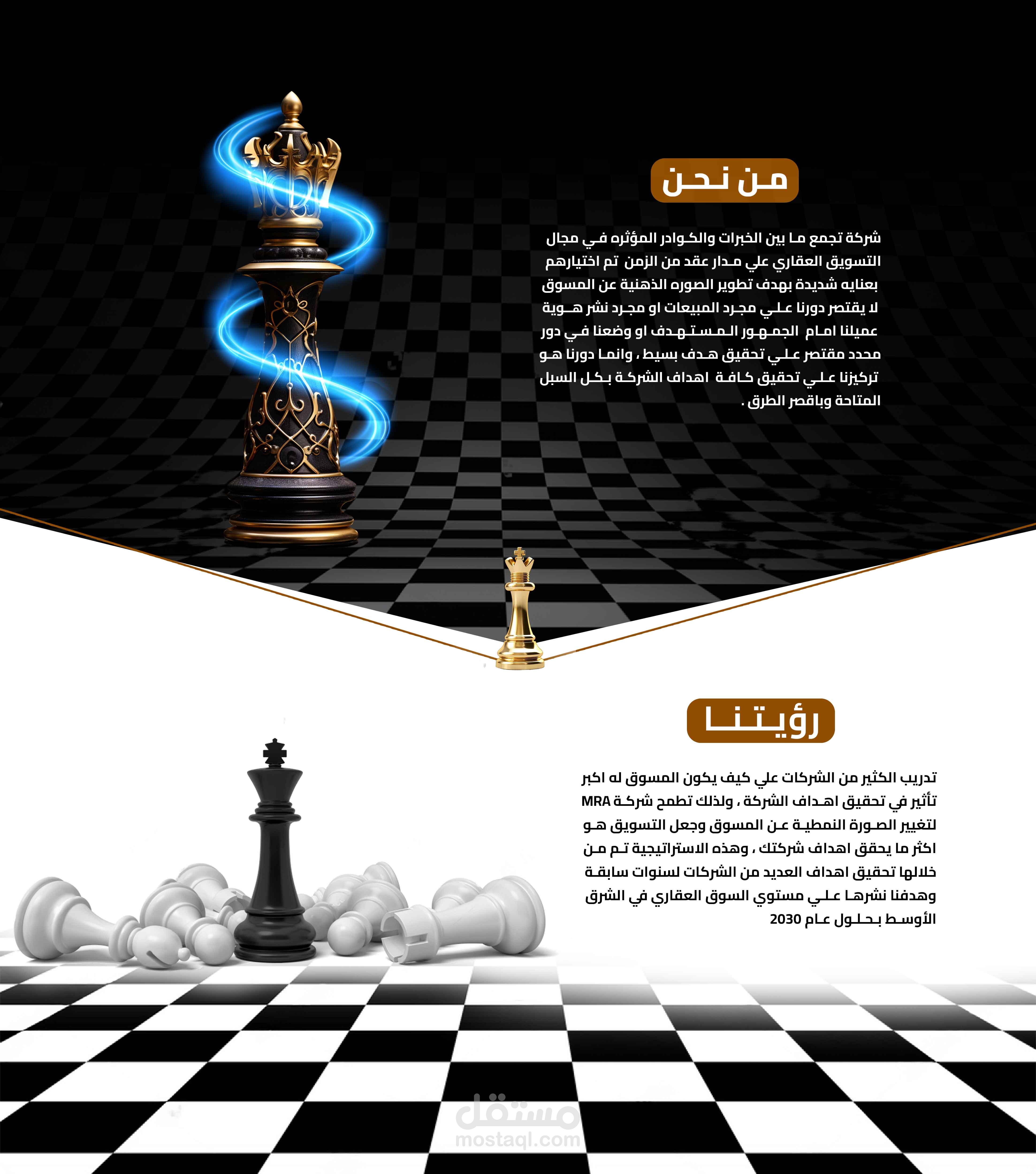 تصميم لشركة تسويق