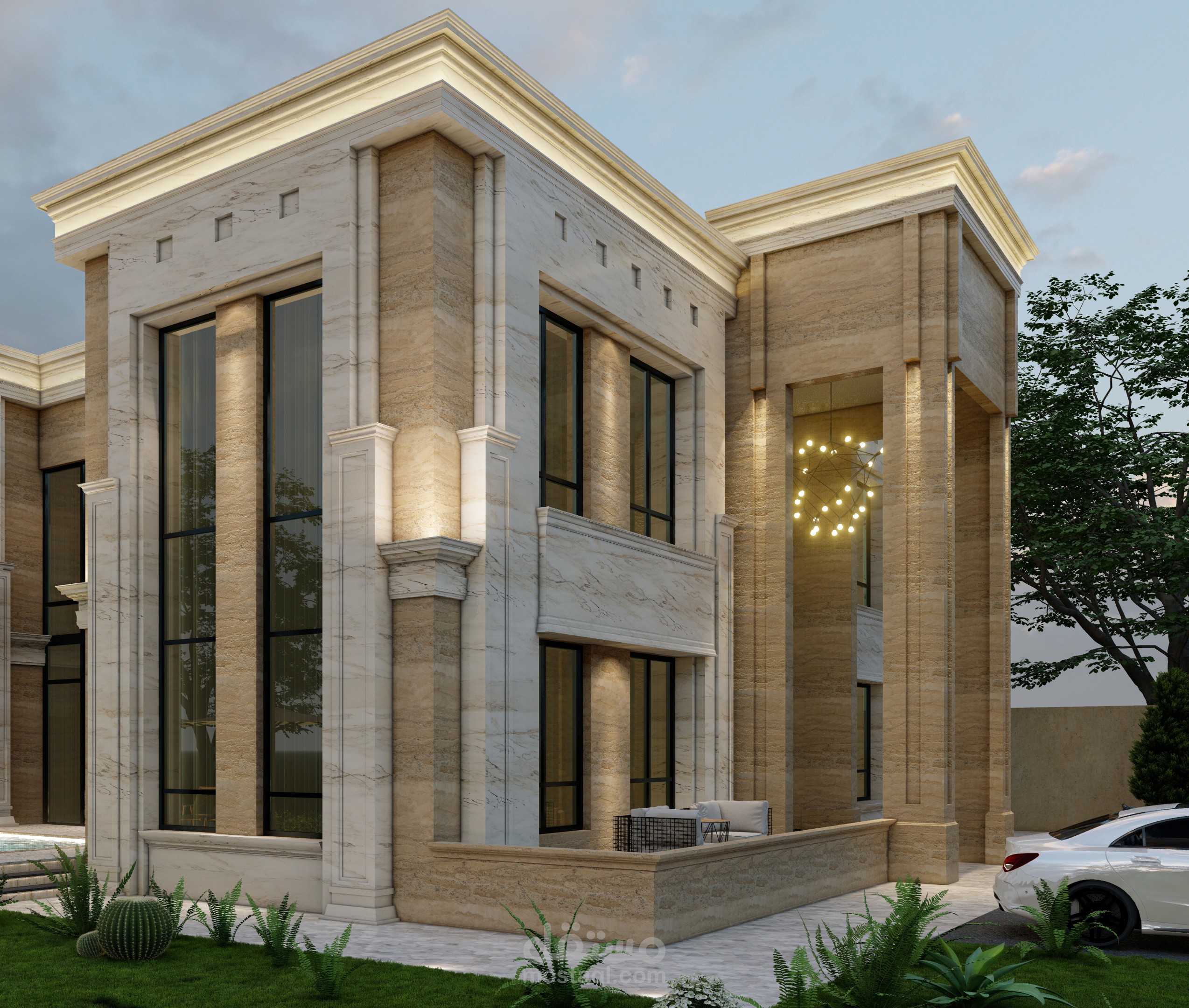 تصميم خارجي لفيلا في الامارات العربية المتحدة