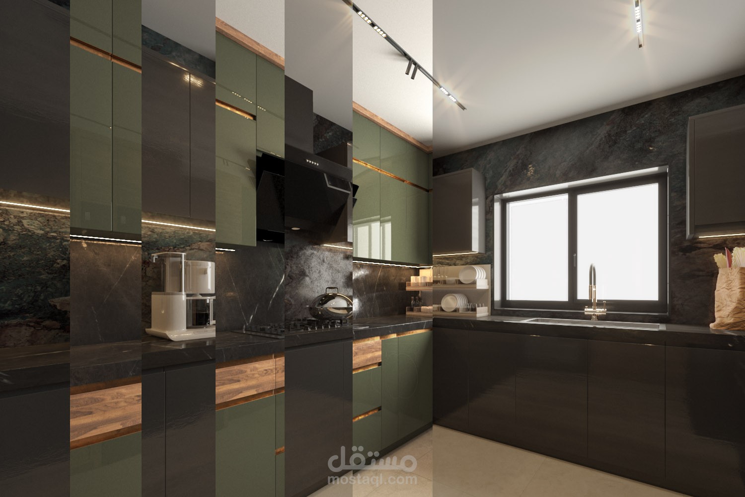 تصميم مطبخ -ديكور داخلي -سوريا - دمشق