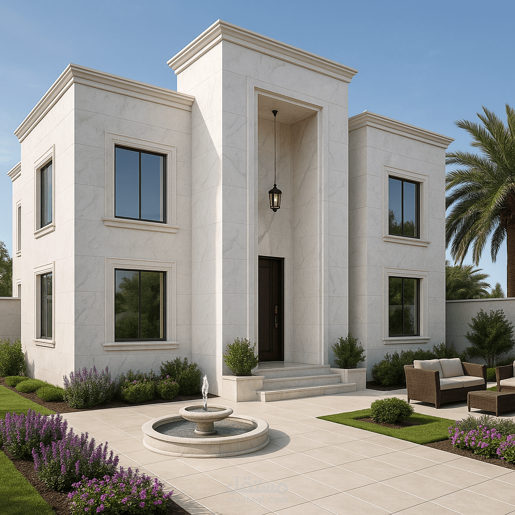 تصميم فيلا نيو كلاسيك في المملكة العربية السعودية