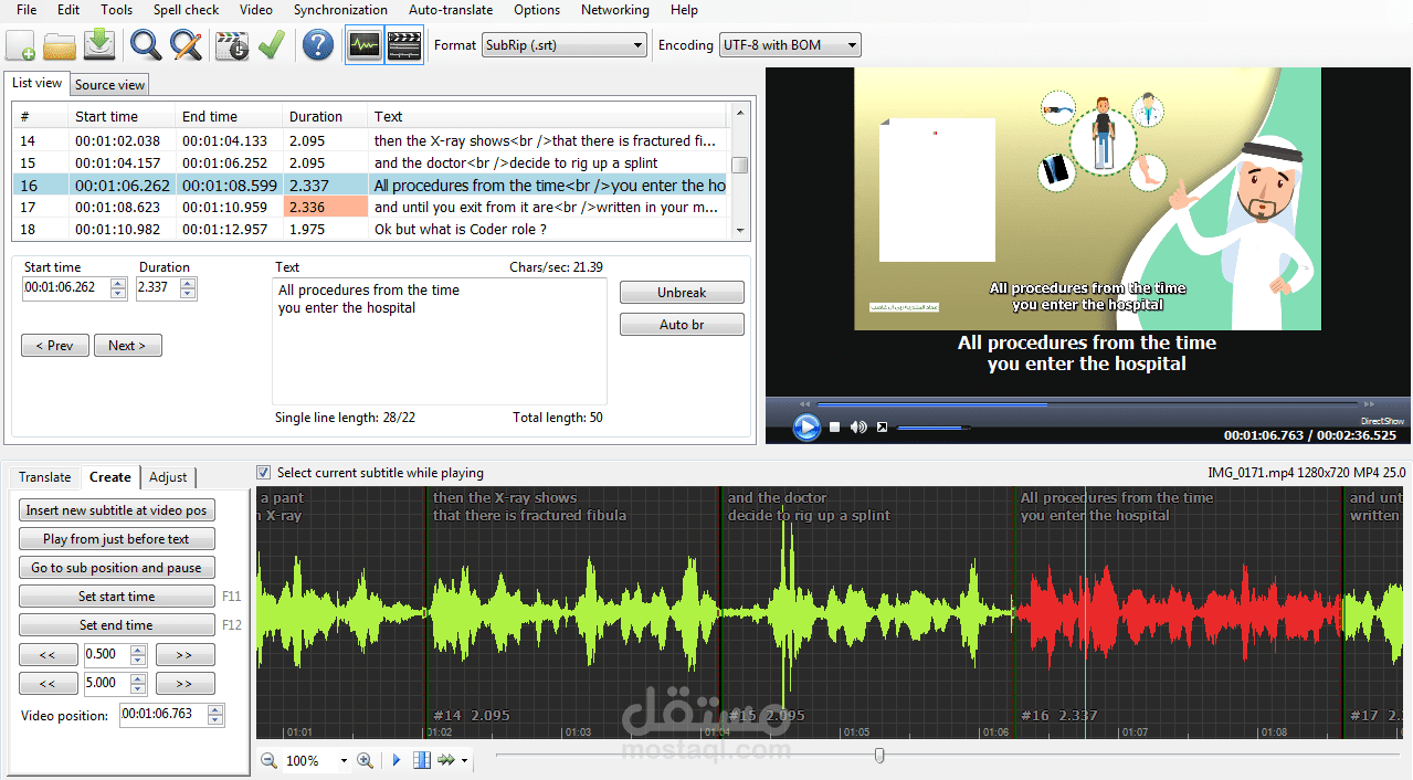 Subtitling Video