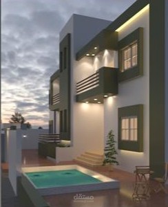 مبنى سكني من دورين
