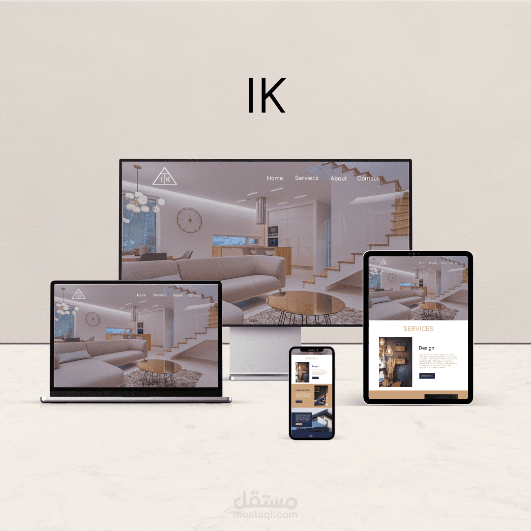 بناء موقع لعرض خدمات منهدس معماري