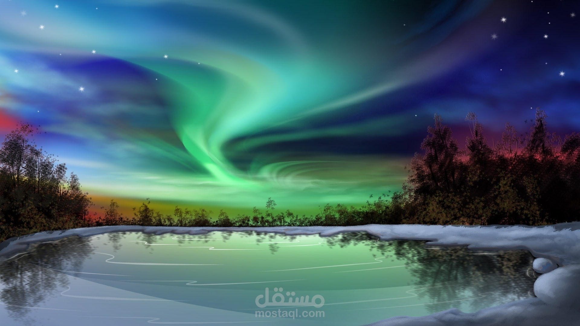 الشفق القطبي بوربوينت