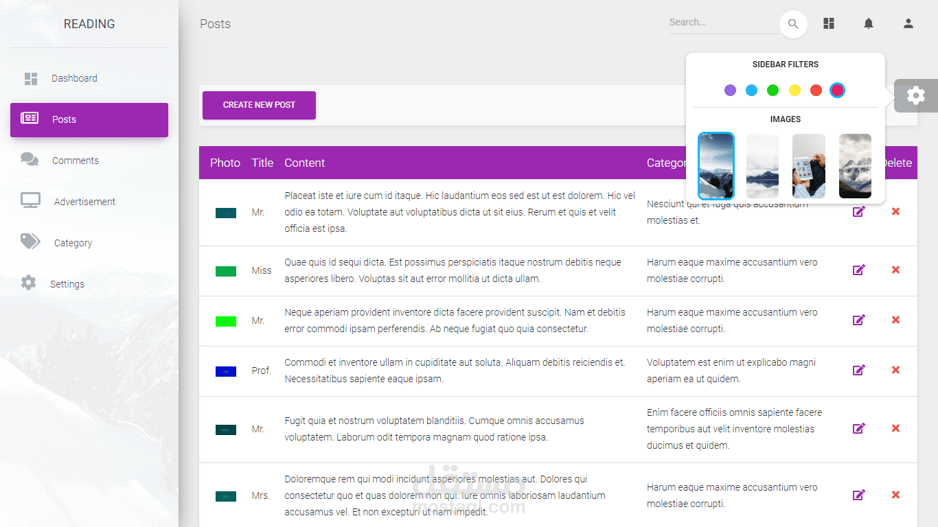 موقع مقالات باستخدام laravel