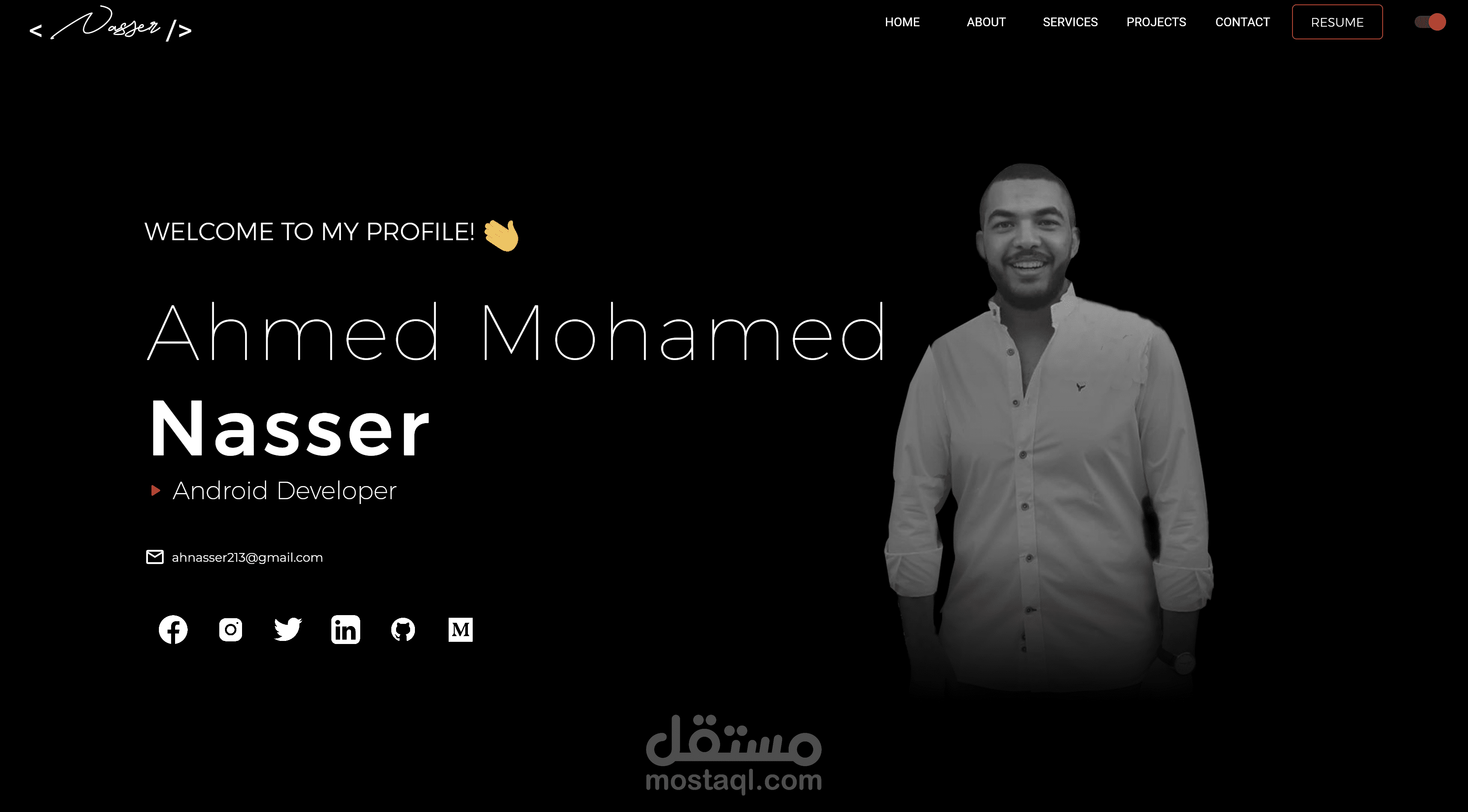 Ahmed Nasser WEB Portfolio