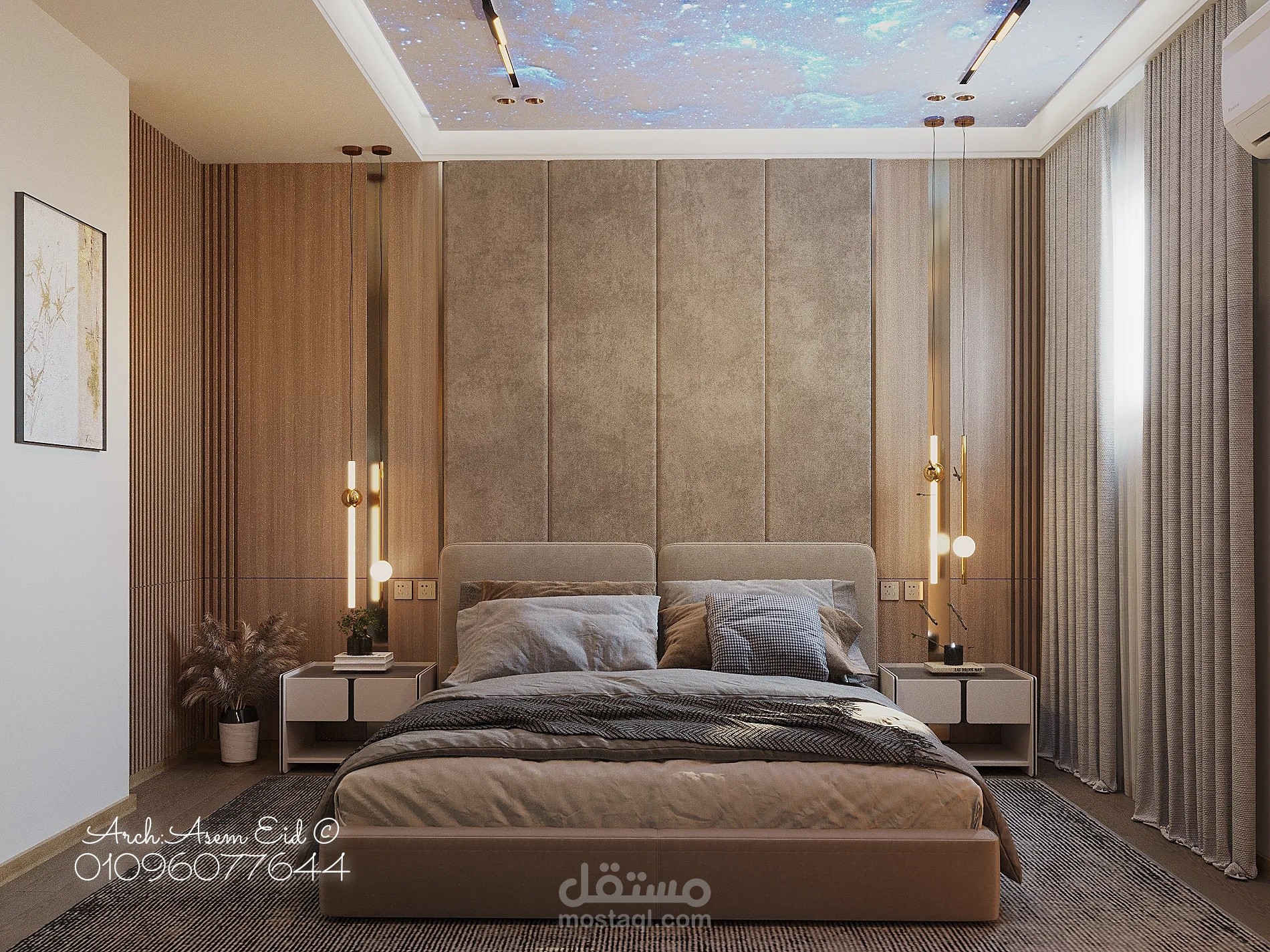 تصميم غرفة نوم رئيسيه