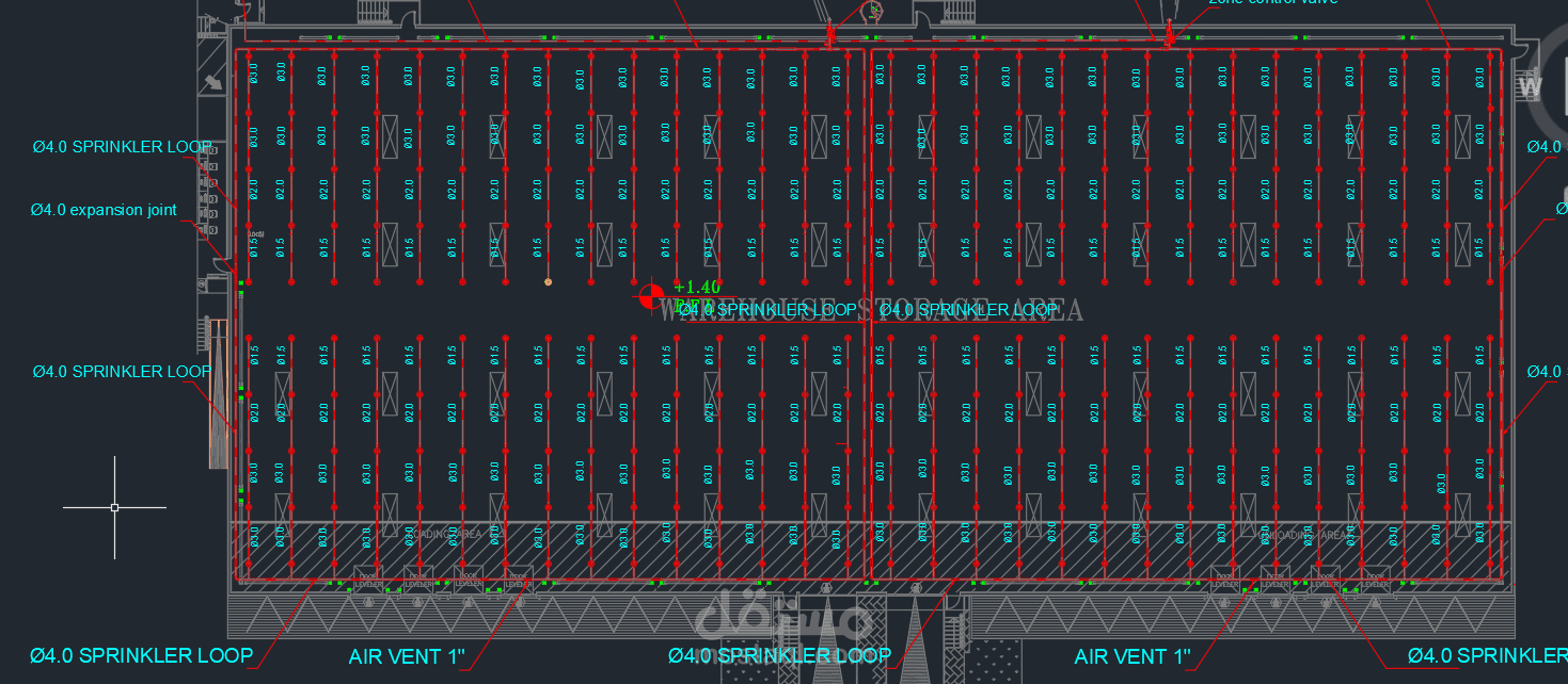 مستودع شركة ناقل اكسبريس للشحن