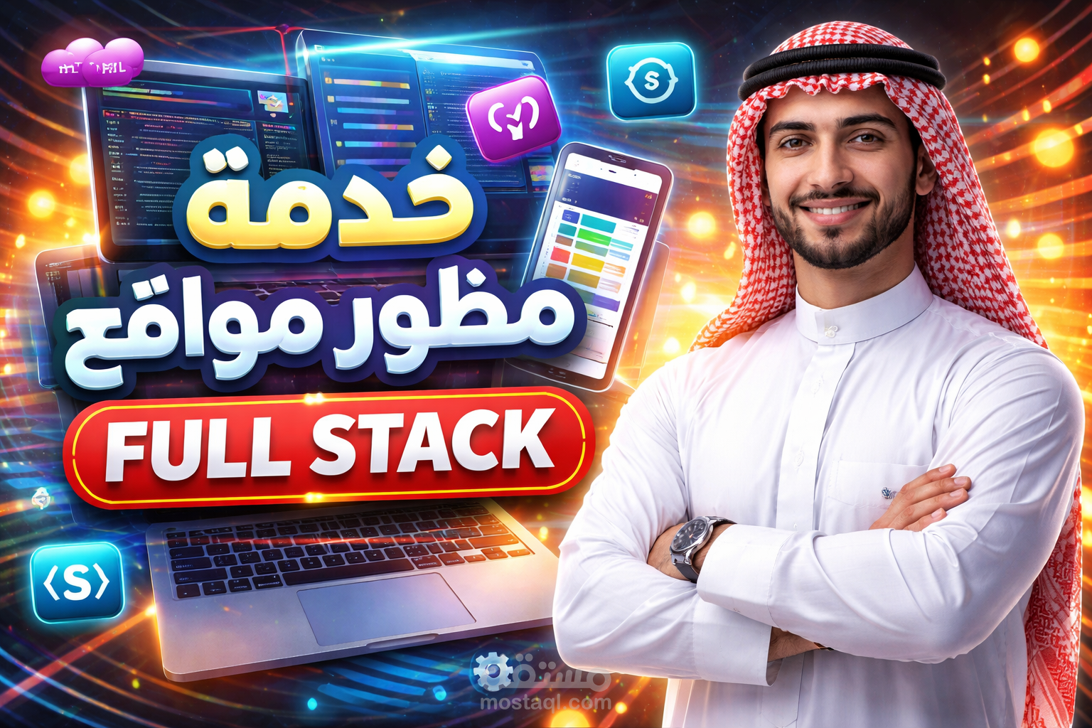 مطور مواقع full stack