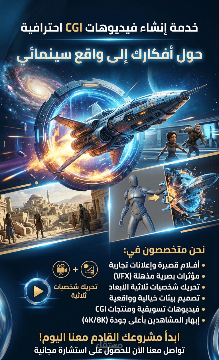 إنشاء فيديوهات CGI احترافية بالذكاء الاصطناعي لعرض المنتجات والإعلانات بشكل سينمائي