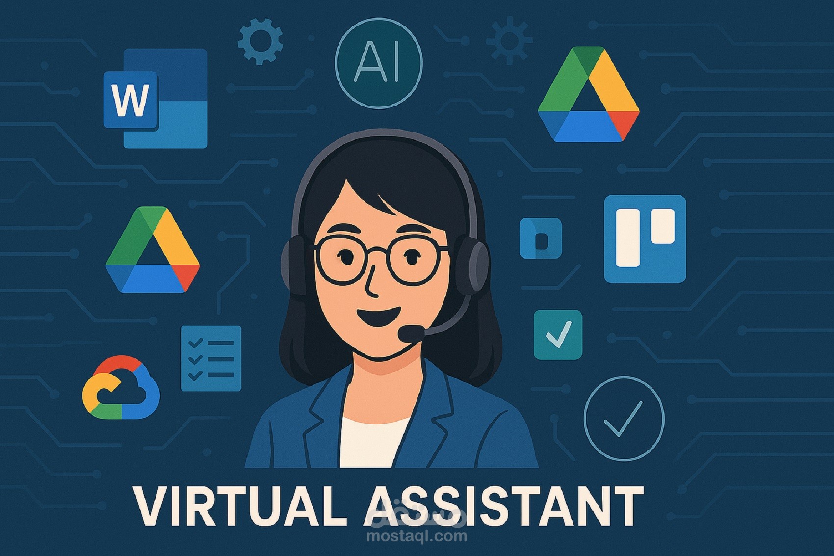 مساعد افتراضي و إداري تنفيذي Executive Administrative