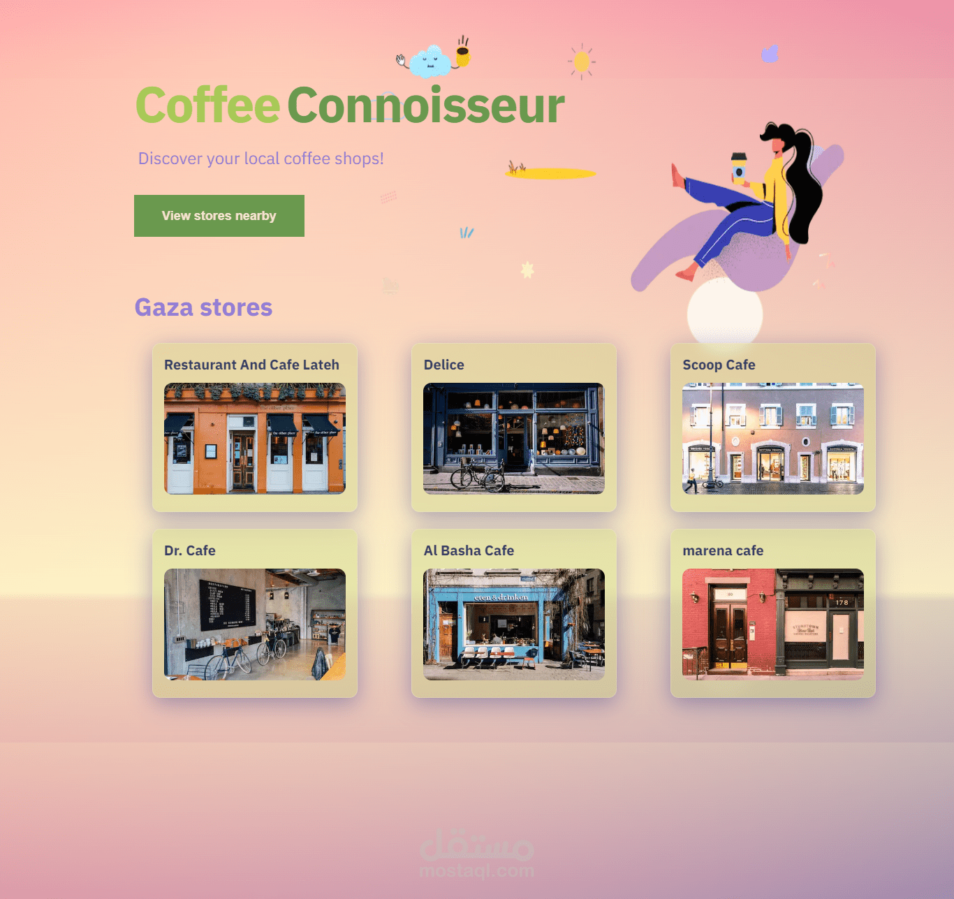 Discover coffee stores