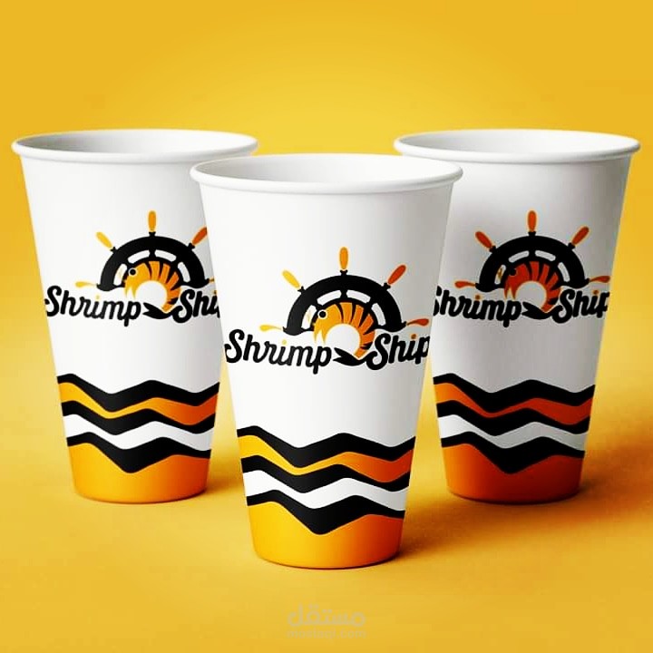 تصميم أكواب مشروبات لمطعم