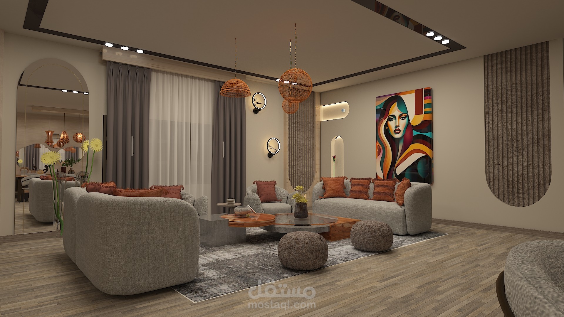 ريسبشن منزل 3 قطع