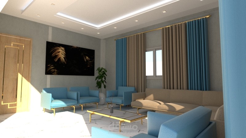 تصميم داخلي لشقه سكنيه