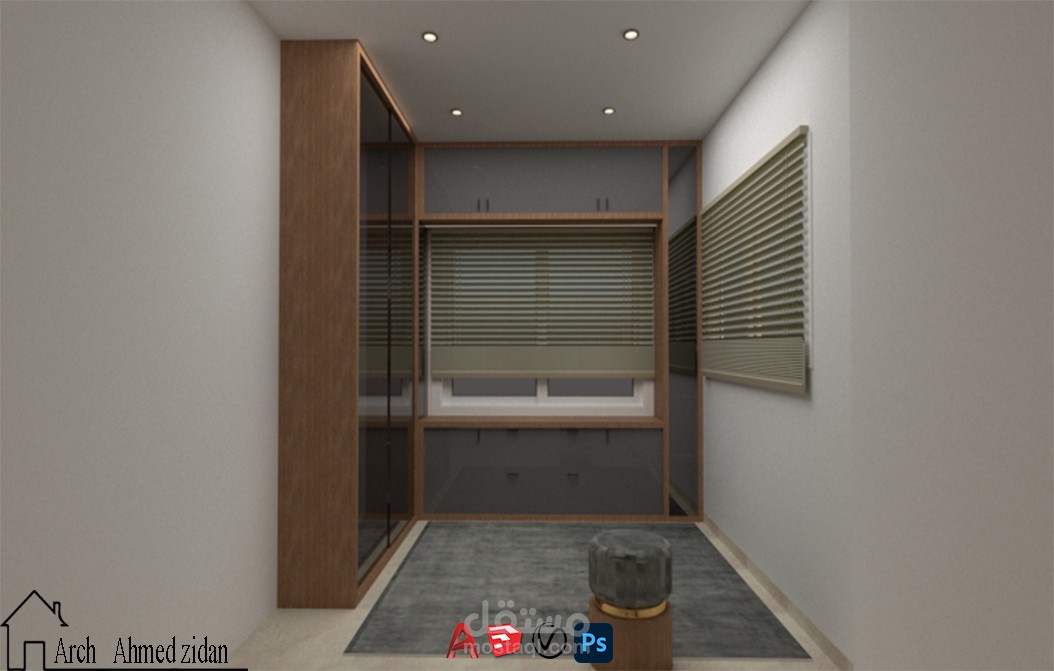 تصميم غرفة ملابس