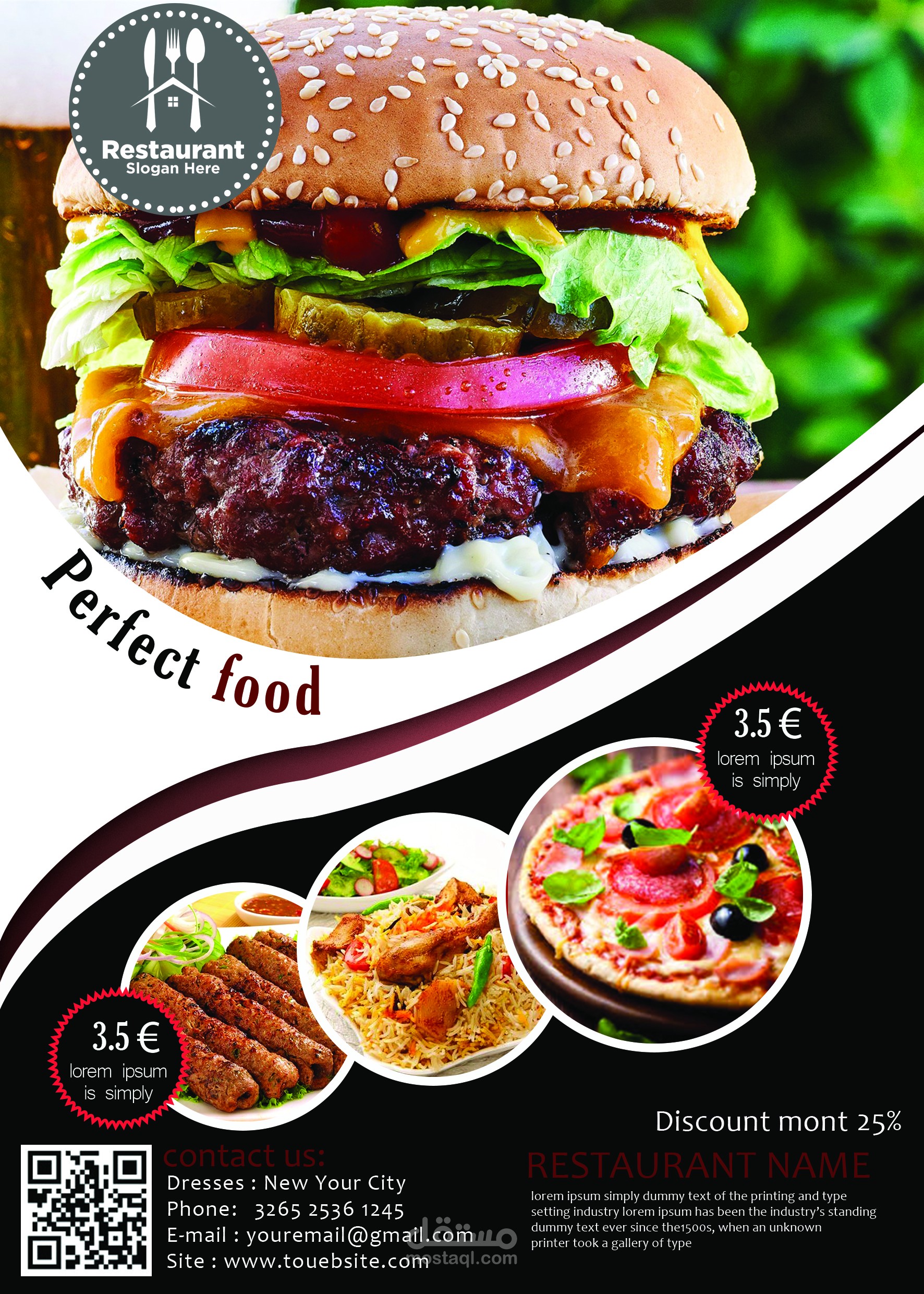 restaurant photoshop design