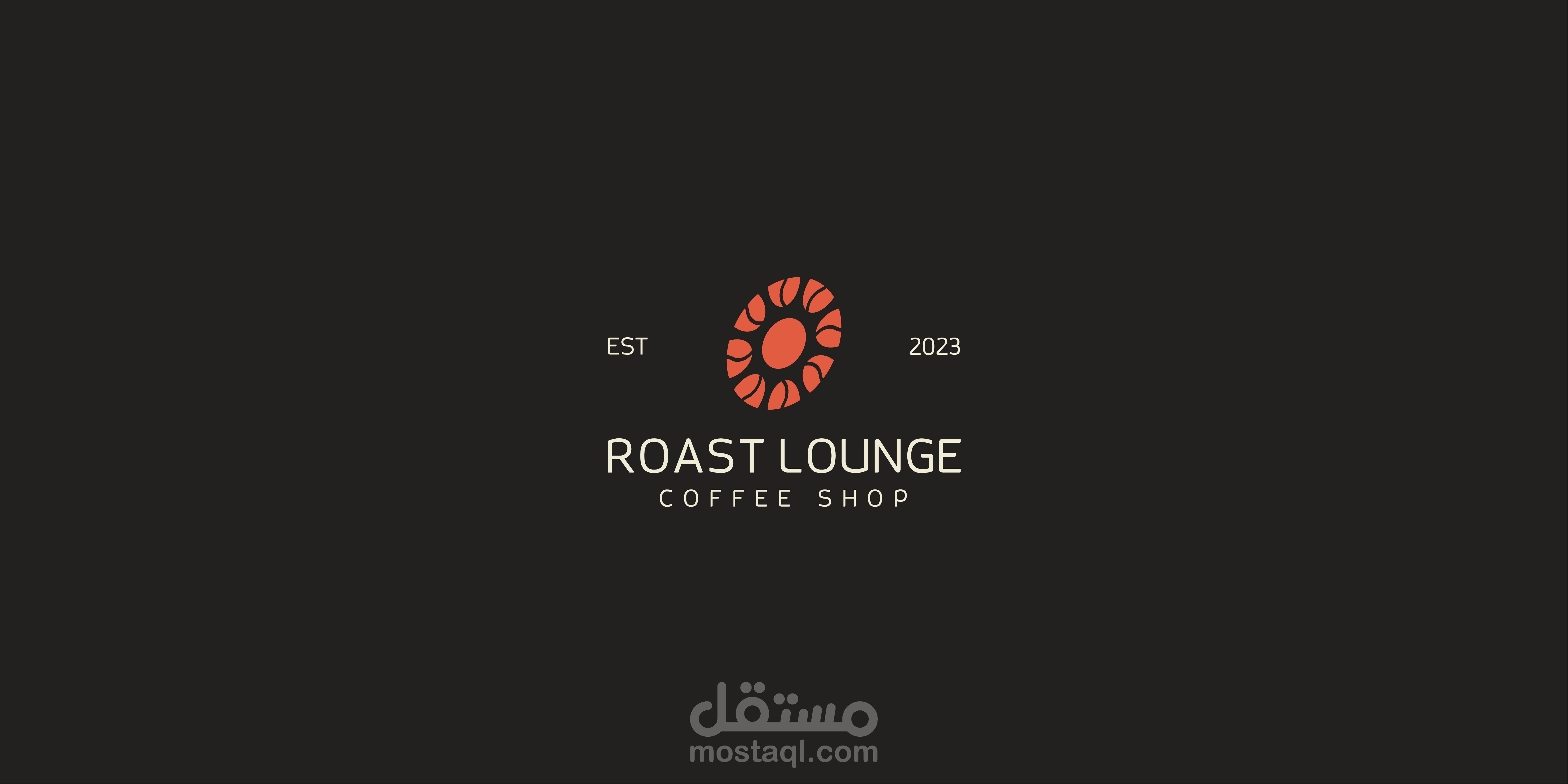 هوية بصرية ل )roast lounge( كوفي شوب