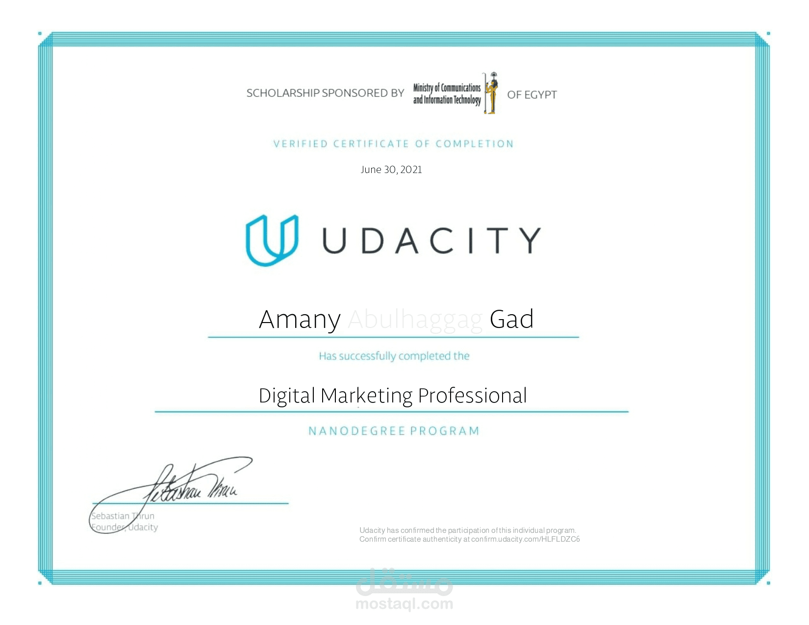 Udacity (DMND) Professional Track