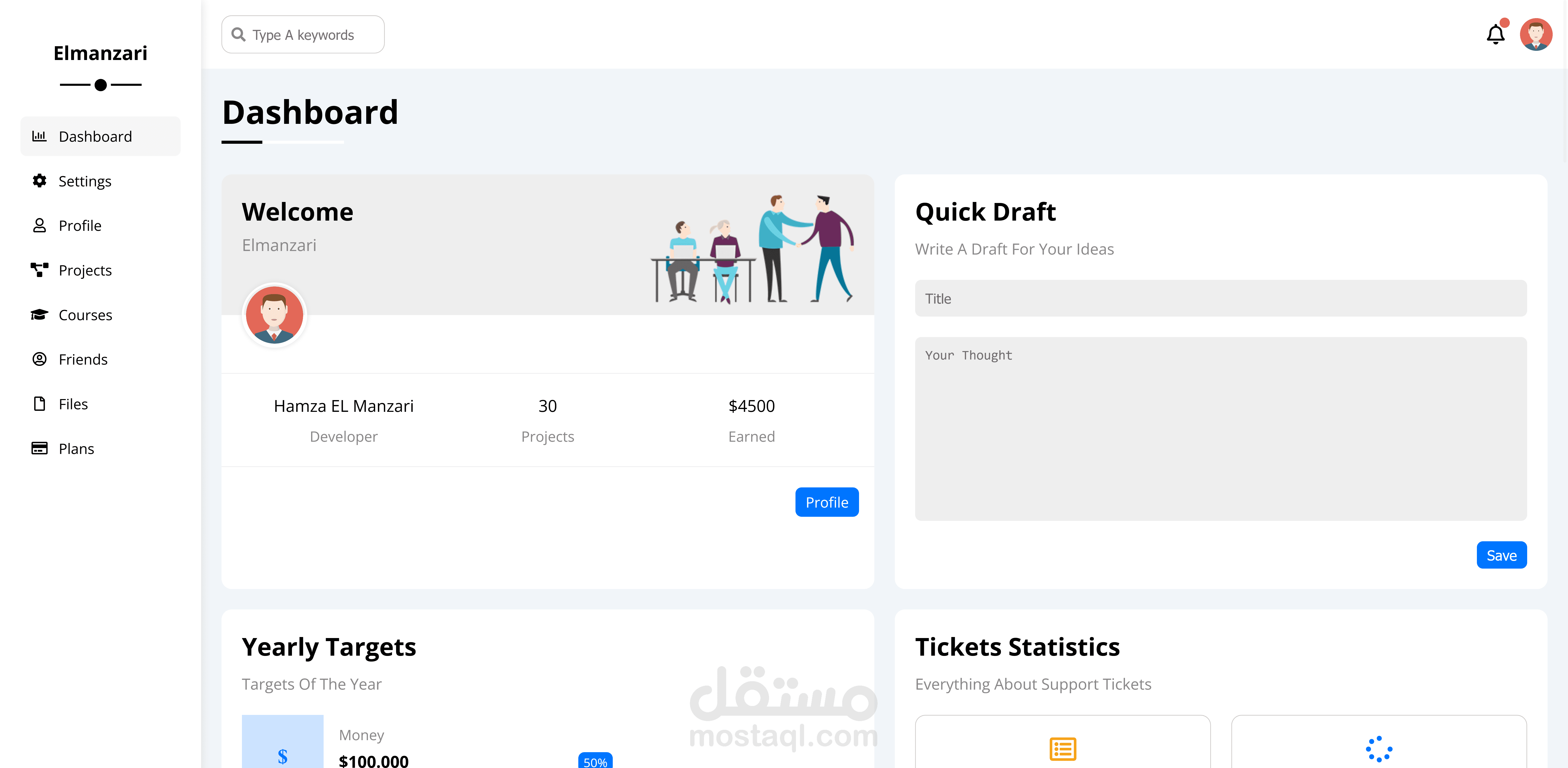 Dashboard To-Do Tasks