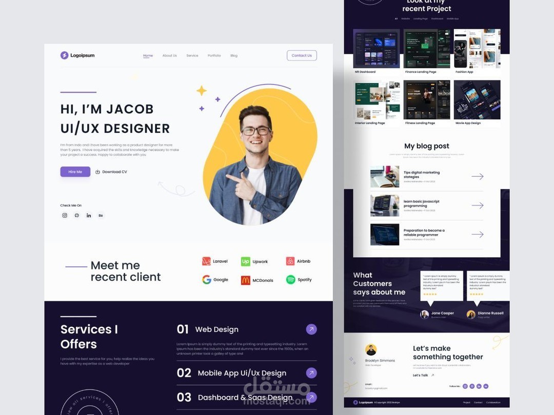 landing page